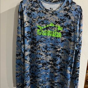 Florida Sportsman Blue Camo Long Sleeve Tee